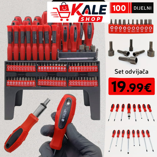 100-Dijelni Set Odvijaa I Bitova