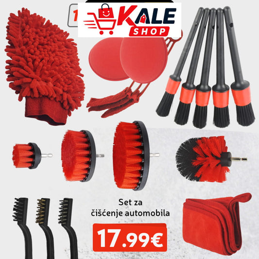 17-DIJELNI SET ZA ČIŠĆENJE AUTOMOBILA