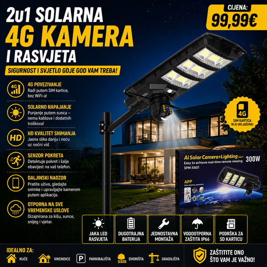 SOLARNI REFLEKTOR+4G SOLARNA KAMERA-VENICE