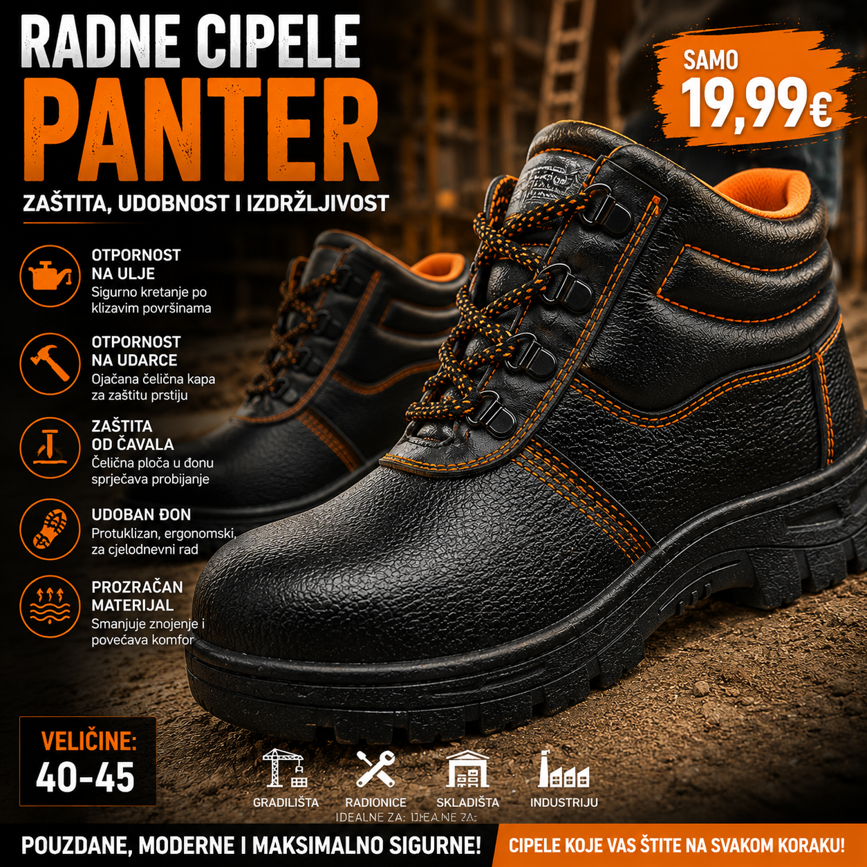 RADNE CIPELE "PANTER"