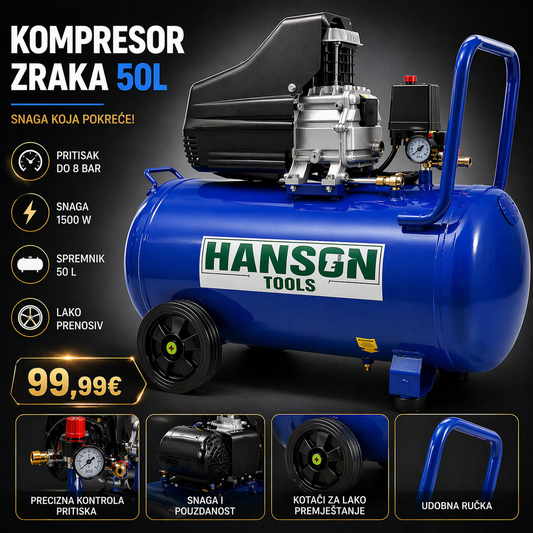 HANSON KOMPRESOR 50L SA DVA IZLAZA