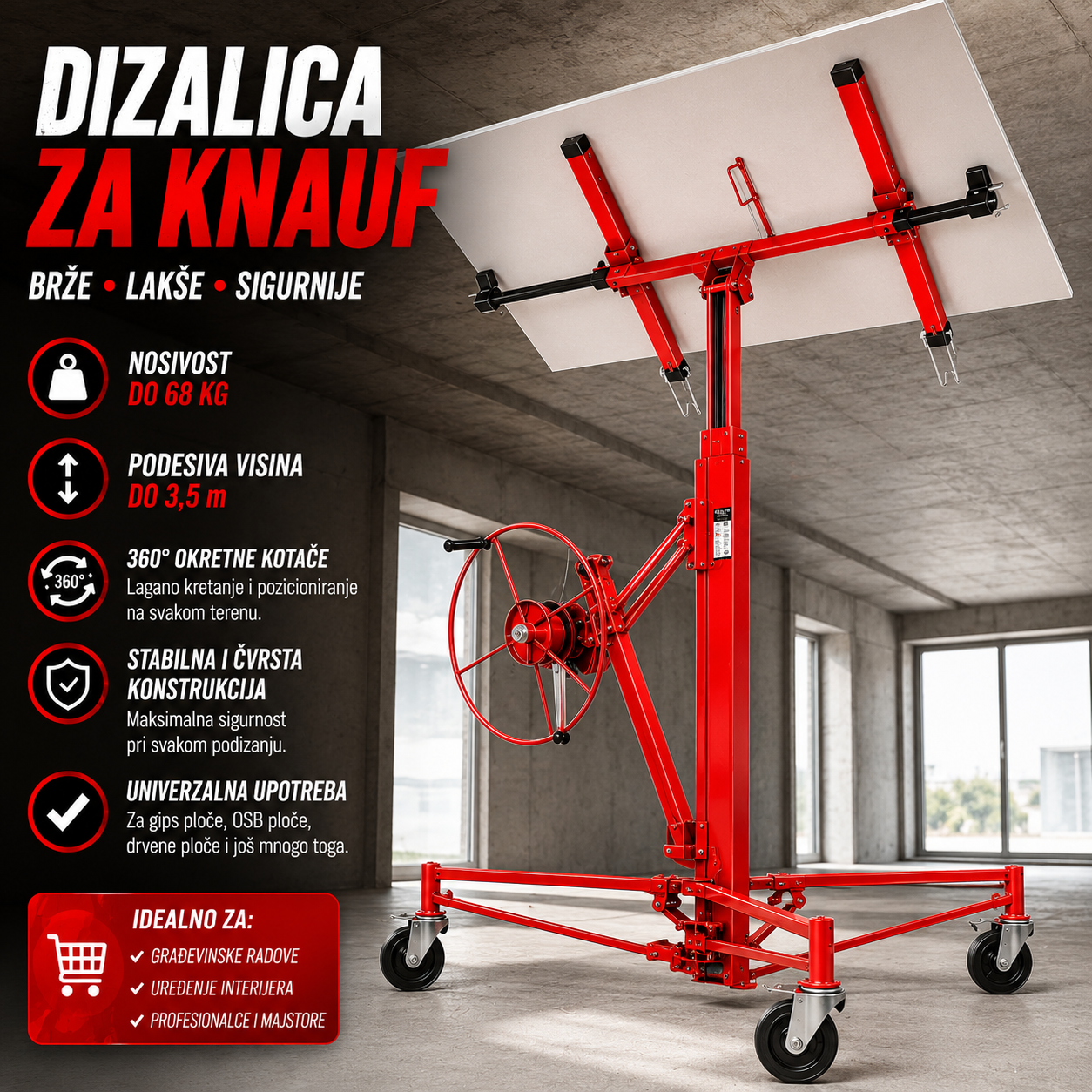 DIZALICA ZA KNAUF