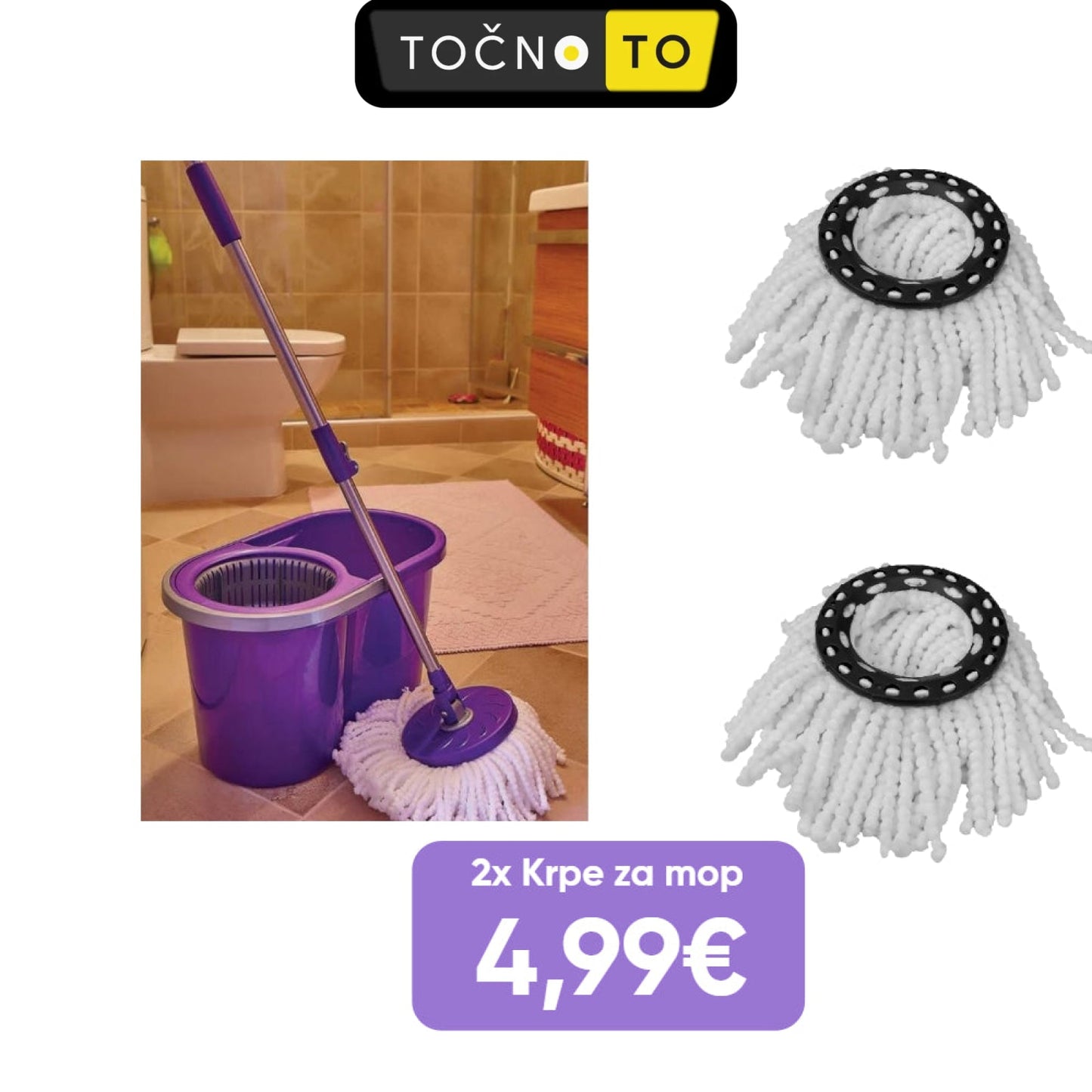 2X Krpa Za Mop