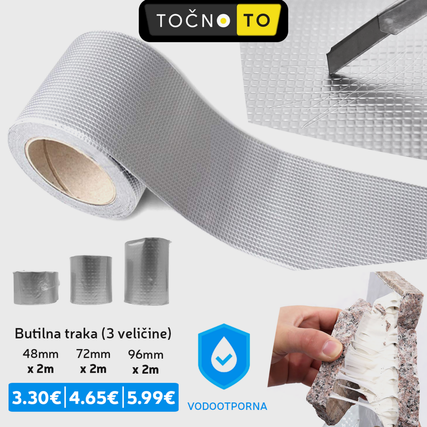 Aluminijska Vodootporna Butilna Traka