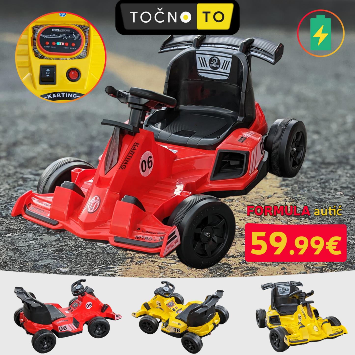 Akumulatorska Formula Za Djecu Igrake