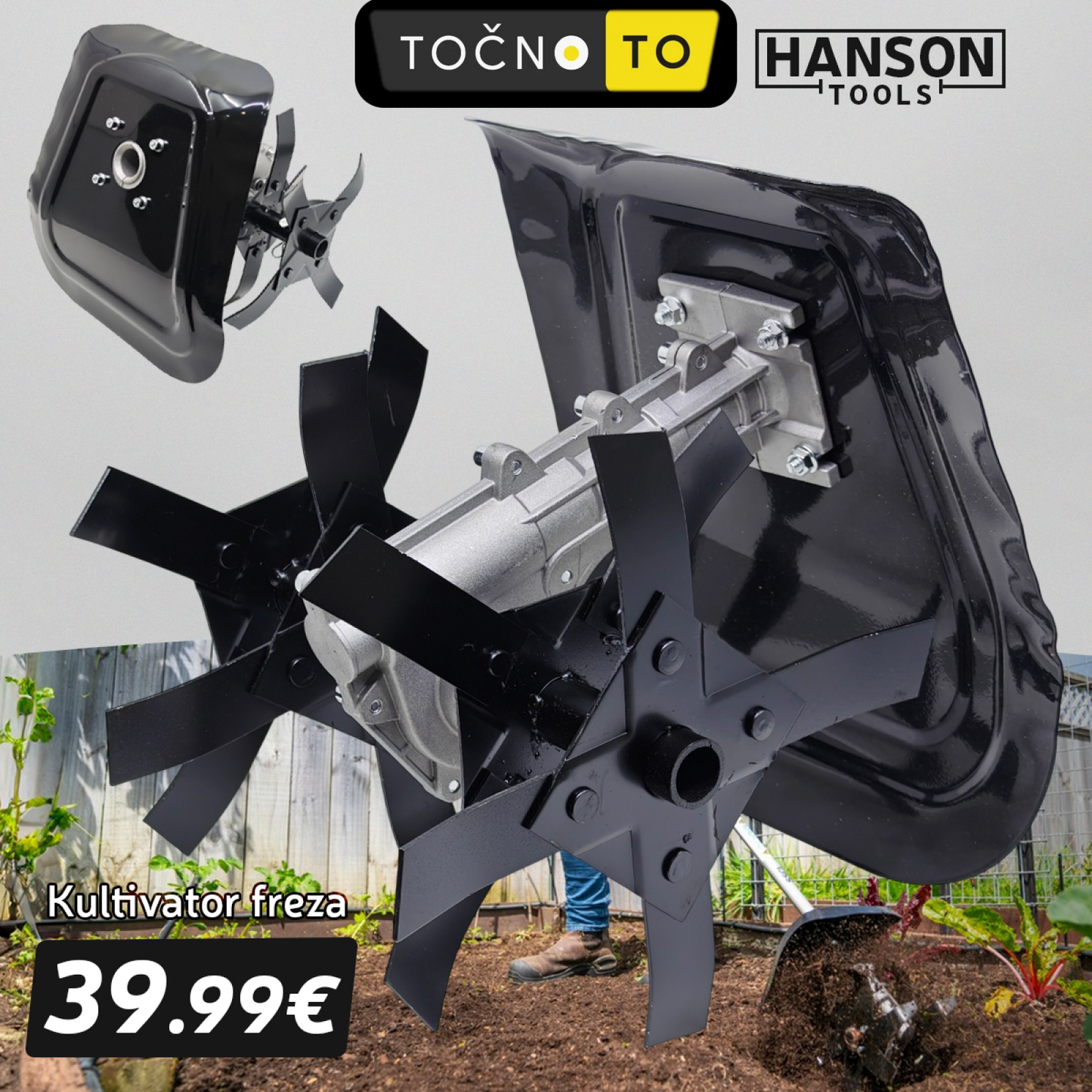 HANSON KULTIVATOR-FREZA ZA TRIMER SA ŠTITNIKOM