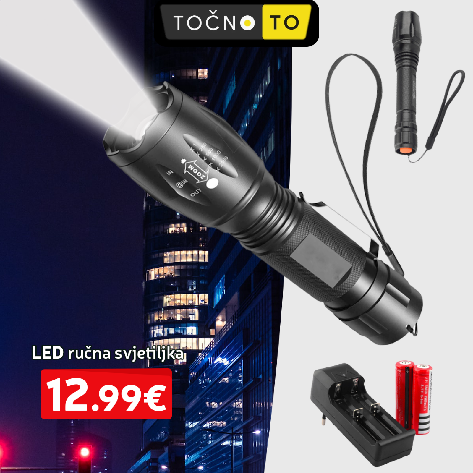 Led Runa Punjiva Svjetiljka Elektronika