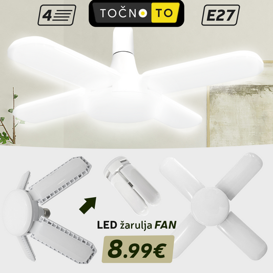 QUATTRO LED ŽARULJA- 4 kraka
