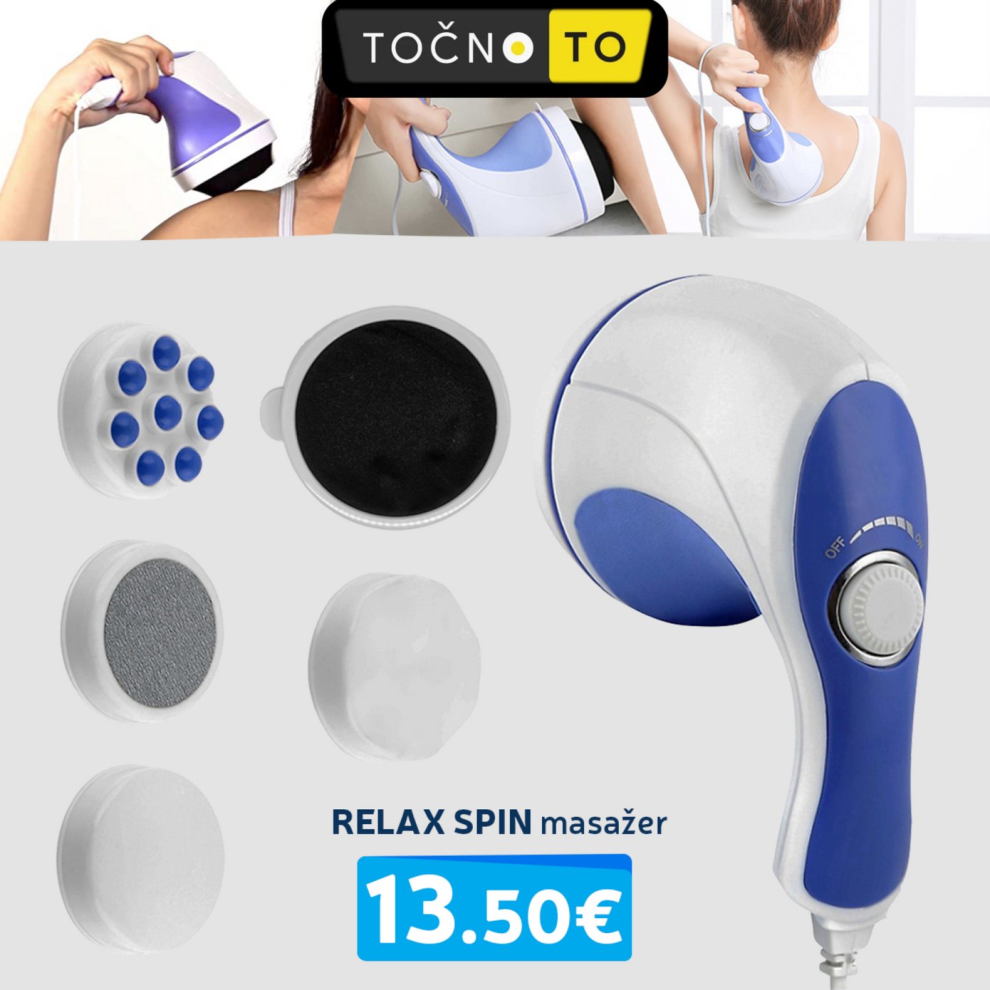 Masaer Relax Spin Tone Elektronika