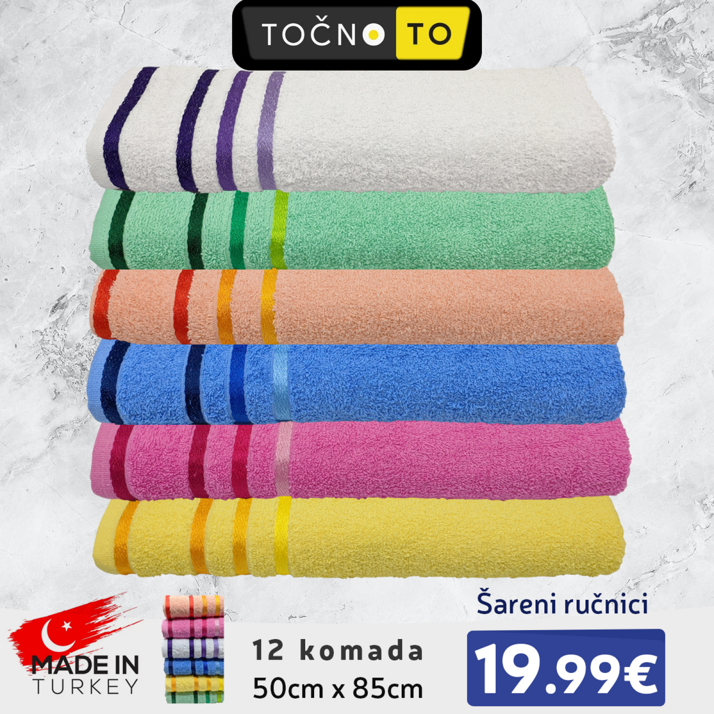 Set Arenih Runika Sa Bordurom-12 Komada Kuanstvo
