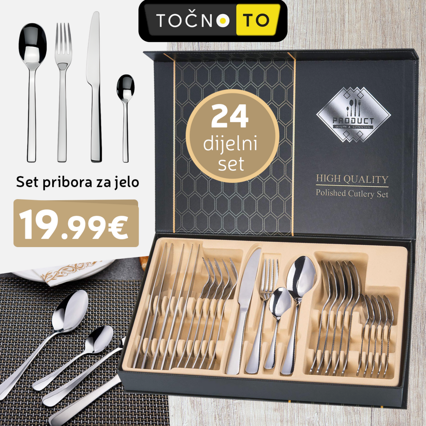 Pribor Za Jelo-24 Dijelni Set