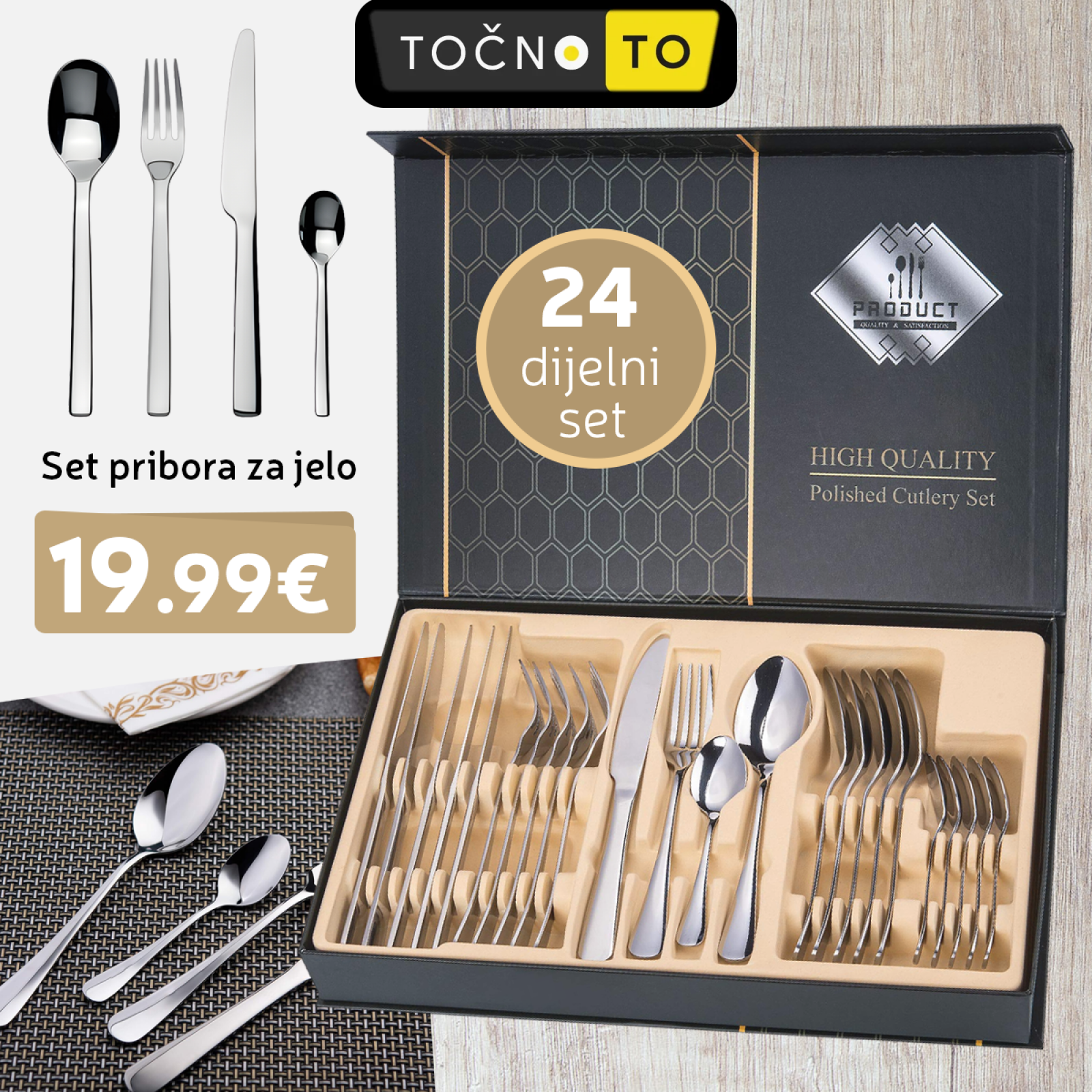 Pribor Za Jelo-24 Dijelni Set