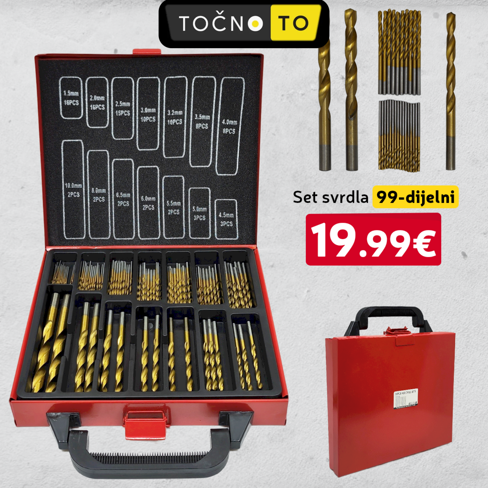 Hss 99-Dijelni Set Svrdla Alat