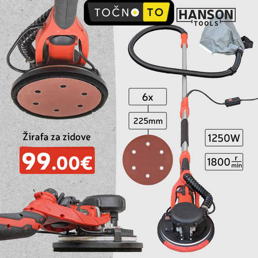 Hanson Teleskopska Polirka Za Zidove Alat