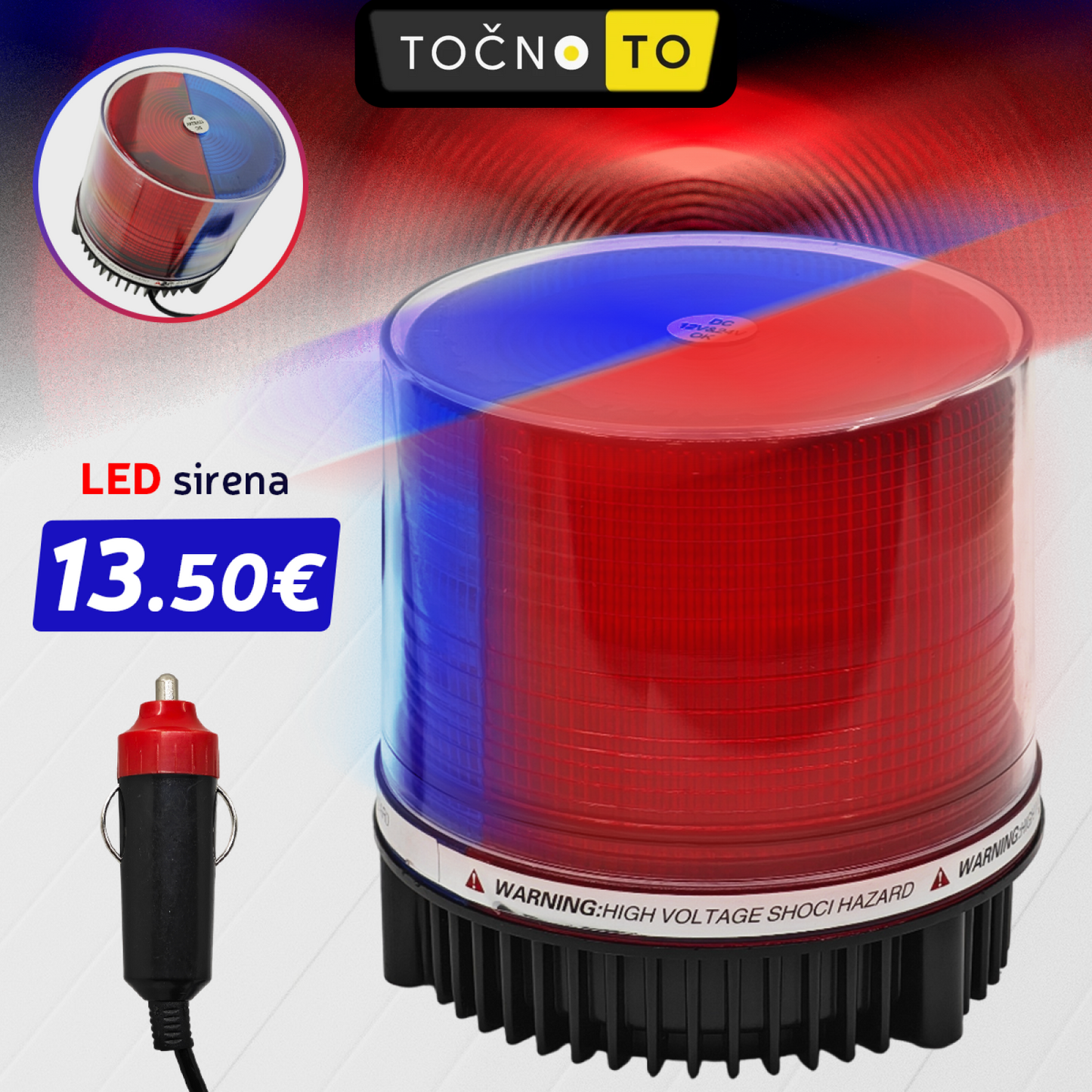 LED SIRENA CRVENO-PLAVA