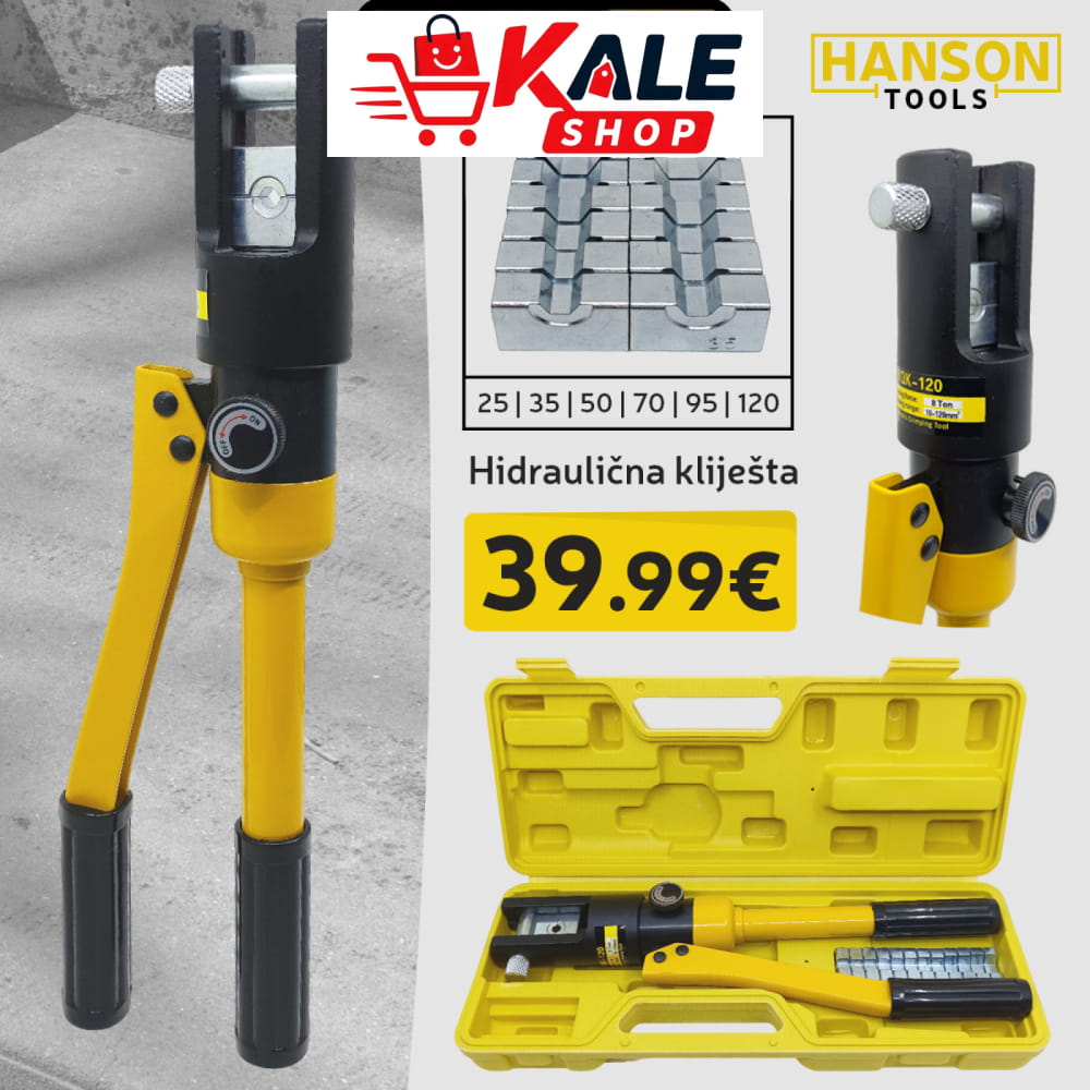 Hanson Hidraulična Kliješta 10-120Mm2 8T