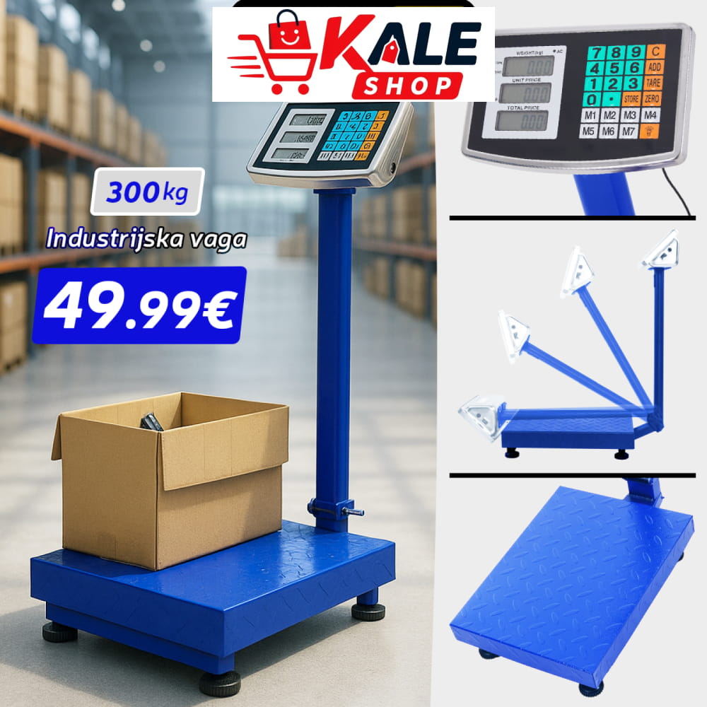 INDUSTRIJSKA DIGITALNA VAGA DO 300 KG