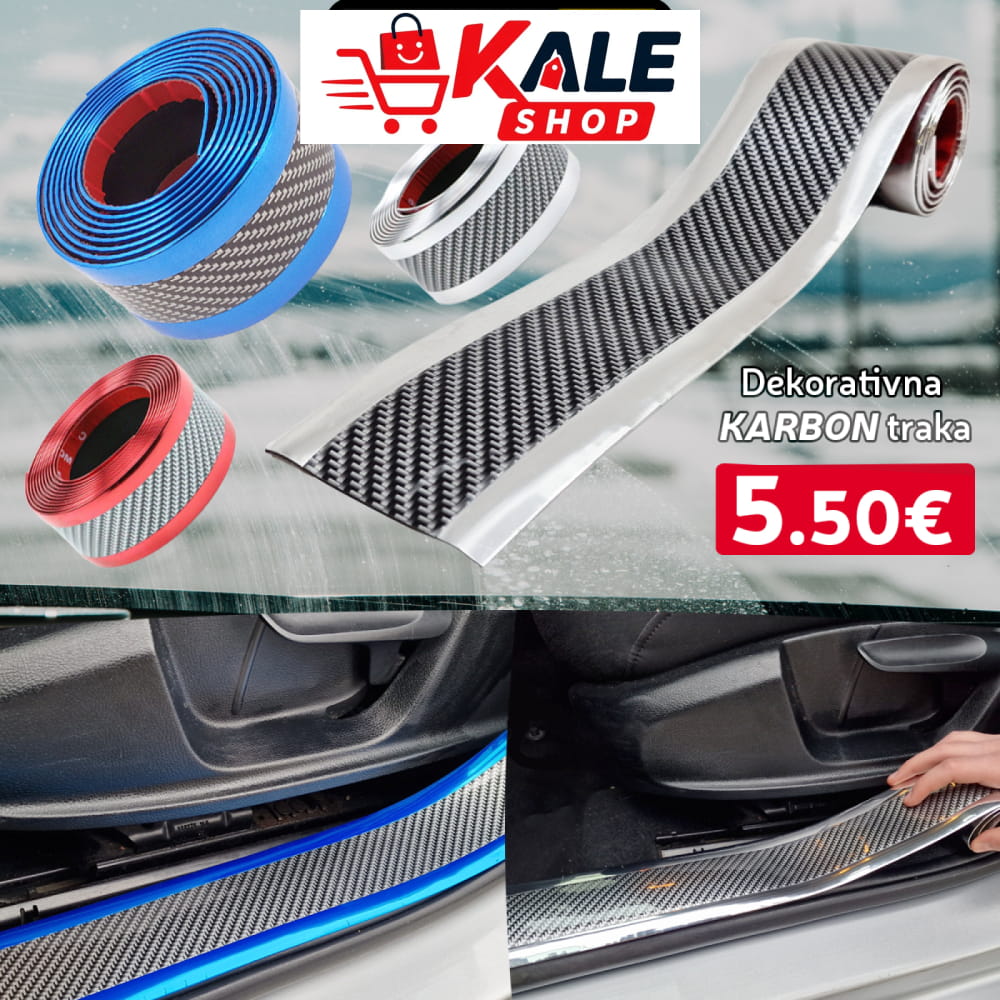 Karbon 5D Dekor Traka Sve Za Auto