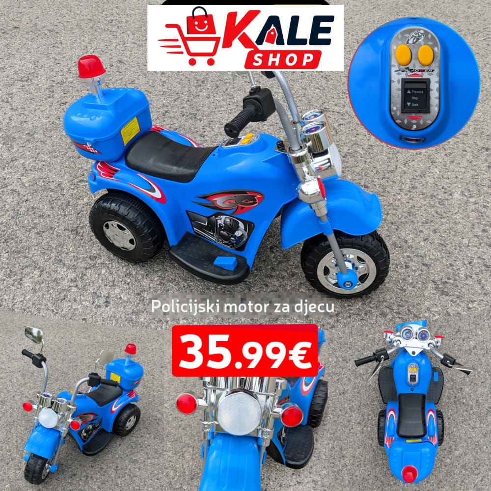 Policijski Motor Za Djecu Elektronika