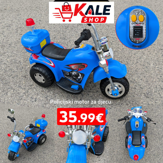 Policijski Motor Za Djecu Elektronika