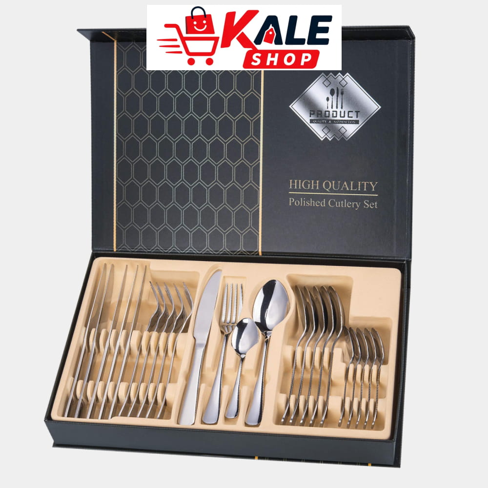 Set Lonaca (12-Dijelni) + Pribora Za Jelo (24-Dijelni) Kuhinja