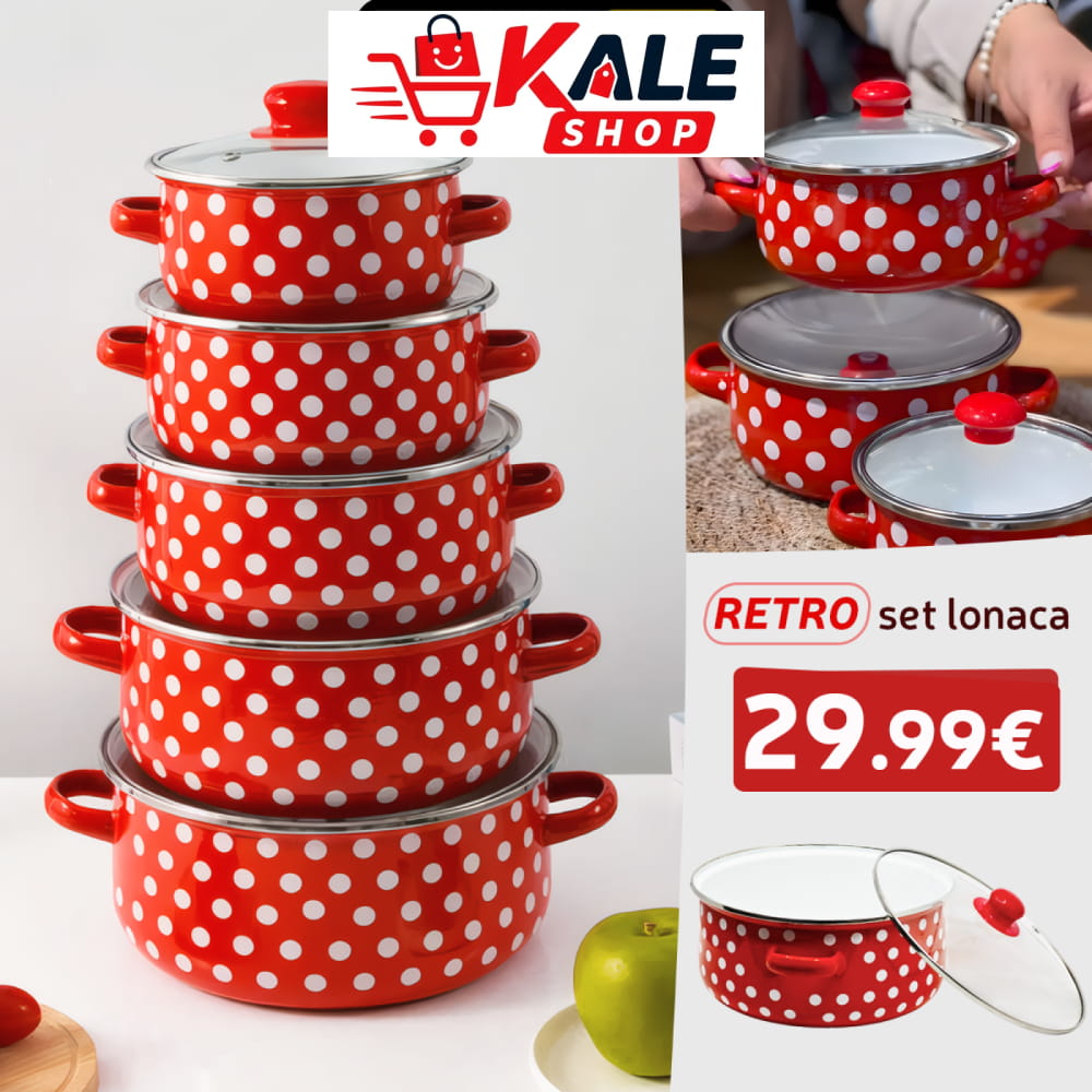 SET RETRO LONACA - 5 KOMADA