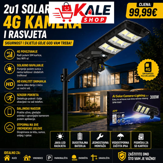 SOLARNI REFLEKTOR + 4G SOLARNA KAMERA-VENICE