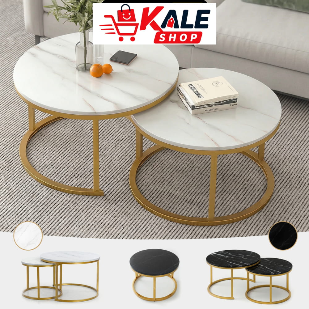 STOLIĆI ZA KAVU IMITACIJA MRAMORA ’INSTYLE’– 2 KOMADA