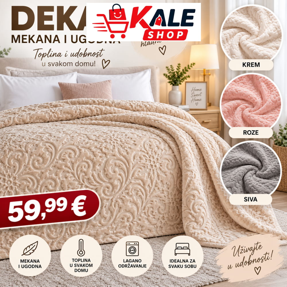 TURSKA DEKA 220CM X 240 CM - Kućanstvo