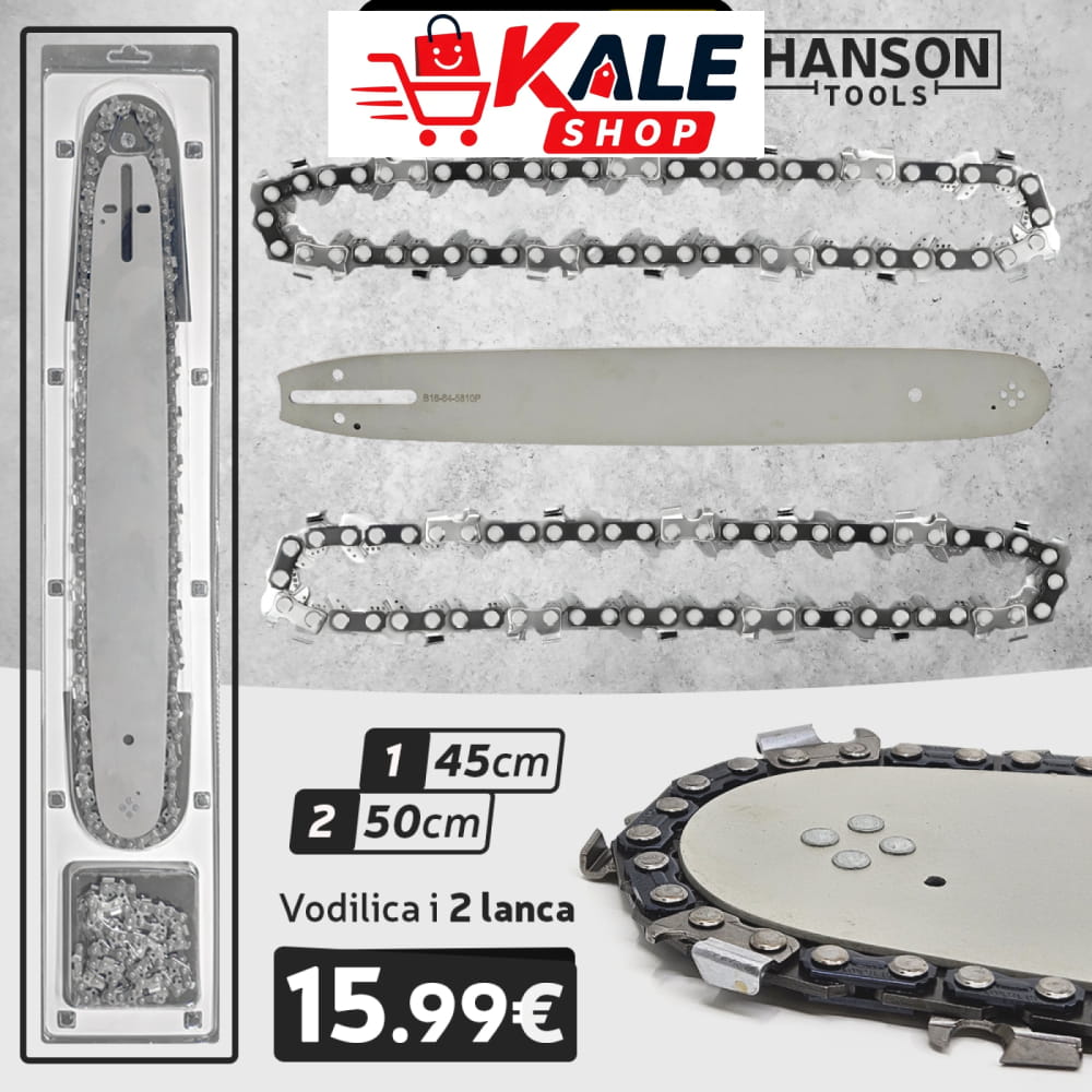 Vodilica I 2X Lanac Za Motornu Pilu