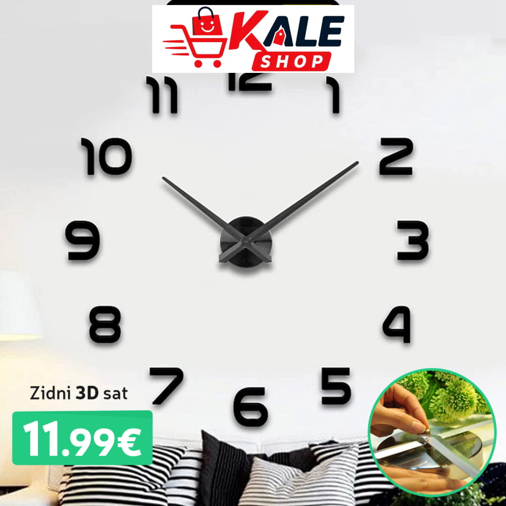 Zidni 3D Sat Elektronika